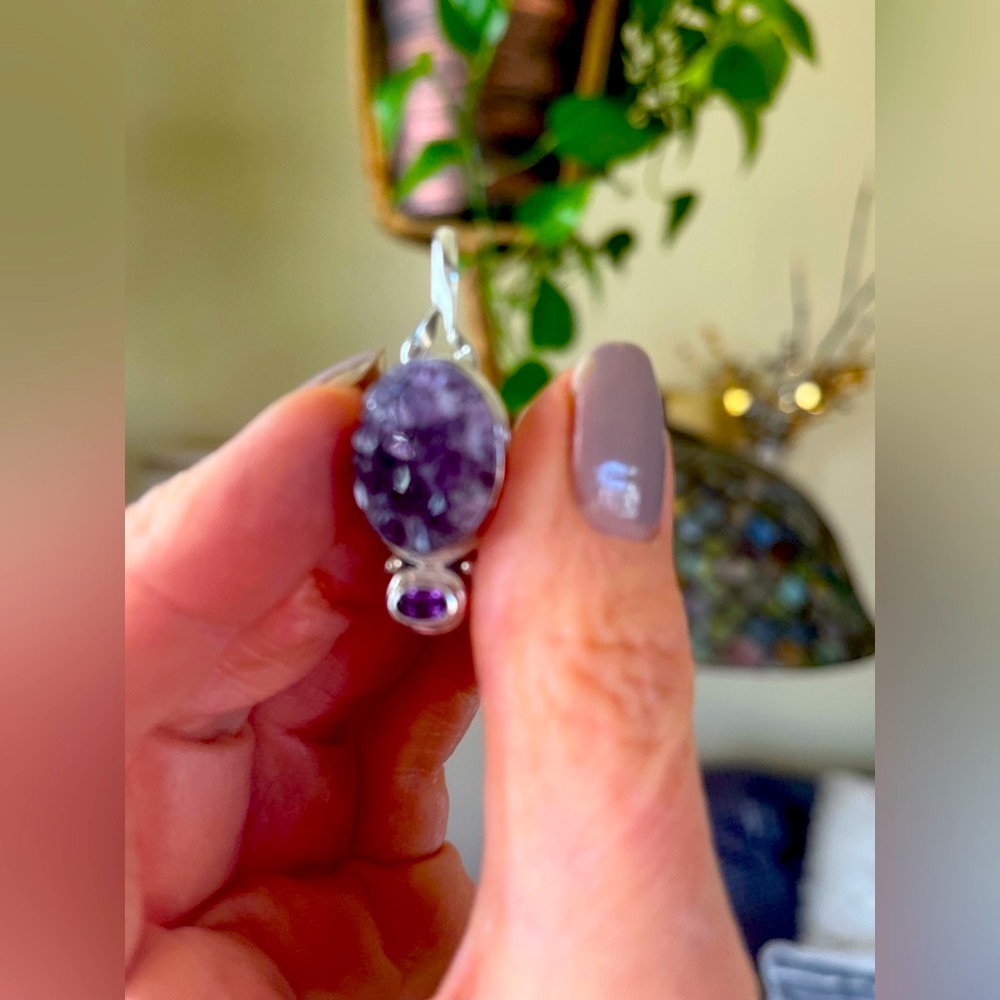 Amethyst/Silver Pendant